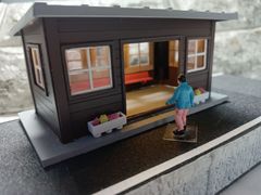 HOゲージ】ローカル木造駅舎 ストラクチャー（☆建屋照明付
