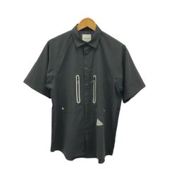 【中古】and WANDER テックショートスリーブシャツ AW01-FT027　ブラック　サイズ3 アンドワンダー[17]