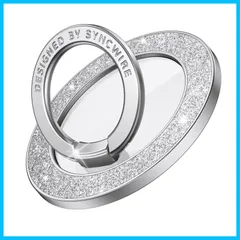 【数量限定】14 13 Max Pro 12、Android用 15 iPhone - 取り外し可能なMagSafeアクセサリー MagSafe対応マグネット式スマートフォングリップ、マグネット式スマートフォンリングホルダー、回転式スタンド機能付き携帯電話スタ