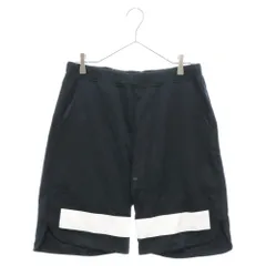 White Mountaineering (ホワイトマウンテニアリング) ラインプリント ハーフ ショートパンツ ショーツ WM1671531 ネイビーのサムネイル
