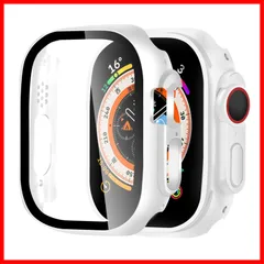 アップルウォッチウルトラ2/ウルトラ Ultra2/Ultra Watch Watch Watch 対応(49mm，ホワイト) Apple Apple Apple 強化ガラス 軽量 キズ防止 日本旭硝子材 PC素材 ケース ケース アップルウォッチ アップルウ