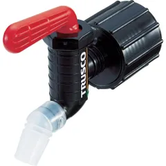【人気商品】トラスコ中山(TRUSCO) 樹脂製給油コック キューちゃん 口径40仕様 赤 QC-40-R