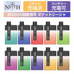 5500パフ NEITH EPICMOD 650mAh 14ml 0mg USB Type-C 充電可 使い捨て キット 使い切り 電子タバコ タール0 ニコチン0 電子たばこ ベイプ 本体 リキッド ペン ポケットシーシャ 水たばこ 禁煙 煙草 vape