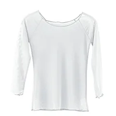 バレエ トップス メッシュ 7部袖 大人 ジュニア ストレッチ フィット 薄手 軽い シアー シースルー 透ける ダンス ヨガ ウォームアップ 冷え防止 黒 白 赤 w1807