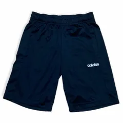 adidas キッズ 150 ジャージ ハーフパンツ スポーツウェア 黒 管理い611