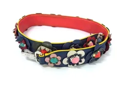 FENDI フェンディ ストラップユー レザー バッグ用 ショルダーストラップ 肩掛け レディース ネイビー系×マルチカラー FI9405