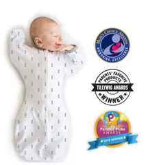 Swaddle Designs スワドルサック コットン使用 スワドルデザインズ おくるみ (タイニーアロー) 新生児 ベビー用品 赤ちゃん ガールズ ボーイズ 出産祝い 誕生日 プレゼント ギフト (702BK)