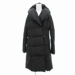 ロペ ROPE ダウンコート ロング丈 ショールカラー 38 黒 ブラック /JS ■FF