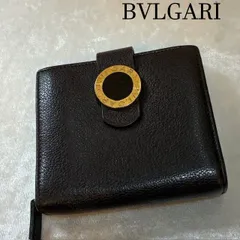 【新品未使用 付属品完備】ブルガリ 折り財布 ロゴ サークル レザー ブラック 新品未使用 付属品完備】ブルガリ 折り財布 ロゴ サークル