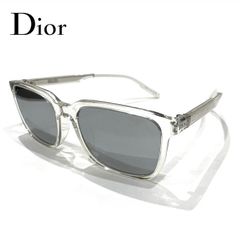 DIOR ディオール サングラス 85A4 ホワイト クリア シルバーミラー 54□19 145