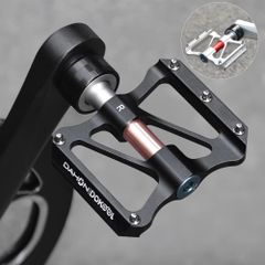 DAHON l DOKOOL (ダホン l ドクール） 着脱式 ペダル シールドベアリング 軽量 薄型 アルミ 輪行 自転車 折りたたみ自転車 フラットペダル 脱着 防水 クイックリリース
