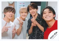 【中古】生写真(ジャニーズ) HiHi Jets・少年忍者/橋本涼・深田竜生・元木湧・長瀬結星/横型・上半身/「ALL Johnnys’ Jr. 2023 わっしょいCAMP! in Dome」セルフィー/公式生写真