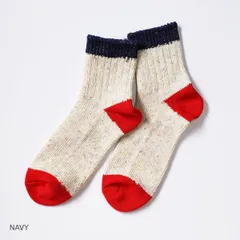 A HOPE HEMP アホープヘンプ カラーネップ3面切り替えソックス HSX-010 靴下 ヘンプソックス ユニセックス レディース メンズ 新品 国内正規品 日本製 【サイズ / 25-27cm】