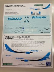 DRAWデカール #20-A330-34 アマゾンプライム A330-300 1/200 スケールデカール