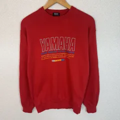 90s YAMAHA ヤマハ スウェット デカロゴ レッド メンズ 古着 ストリート アメカジ　企業ロゴのサムネイル