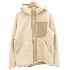 ユニクロ UNIQLO 23AW ホワイトマウンテニアリング White Mountaineering フリースフルジップパーカー ジャケット ボア 切替 L ベージュ 341-463350 /GV