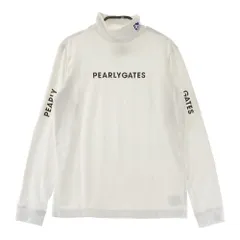 サイズ：1 PEARLY GATES パーリーゲイツ  ハイネック 長袖Tシャツ  ホワイト系 [240101403299]# ゴルフウェア レディース ストスト