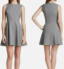 セオリー ノースリーブワンピース フレア 0 無地 グレー