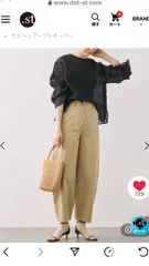 バビロン　BABYLONE ラミーシアープルーオーバー　F  麻100％ ブラック　シアートップス　リネンシャツ　ツーウェイ