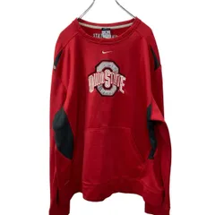 NIKE ロゴ スウェット トレーナー XL レッド ナイキ 裏起毛 長袖 ロンT ロングTシャツ 古着卸 アメリカ仕入 a709-6406