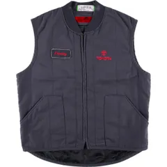 【90〜00s】 レッドキャップ XXL 中綿ワークベスト ジップアップ 90〜00s】 レッドキャップ XXL 中綿ワークベスト ジップアップ