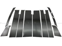 タントカスタム LA650S LA660S 超鏡面ステンレスメッキブラックピラーパネル バイザー有用 10PC