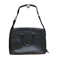 PORTER (ポーター) 2way ハンド ショルダー バッグ レザー ブリーフケース ビジネス 革 鞄 ブラック メンズ/065
