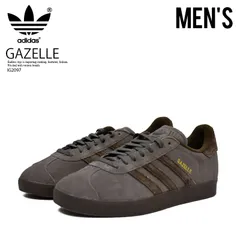 [レディース サイズ] adidas (アディダス) GAZELLE (ガゼル) ガッツレー ローカット スニーカー クラシック レトロ カジュアル ストリート 茶 CHARCOAL/BROWN/DARK BROWN (チャコール/ブラウン) IG2097