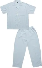 Y's factory パジャマ 上下セット メンズ 半袖 長袖 長ズボン 長パンツ 前開き ポケット セットアップ 肌に優しい 綿 100% ルームウェア さらさら 軽い 春 夏 秋 冬 Mサイズ( 半袖D,  M)