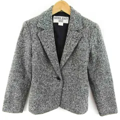 ナチュラルビューティーベーシック テーラードジャケット アウター レディース Sサイズ ブラック系 NATURAL BEAUTY BASIC 【中古】