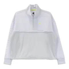 サイズ：S LE COQ GOLF ルコックゴルフ  ハーフジップ 長袖Tシャツ メッシュ切替  ホワイト系 [240101535613] ゴルフウェア レディース ストスト