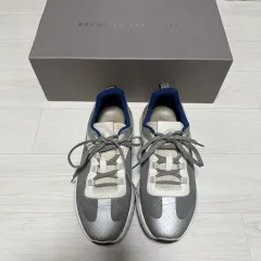 ブルネロクチネリ【希少】28cm相当　スニーカー　ホワイト系　本革／スウェード ◇新品◇BRUNELLO CUCINELLI◇レザースニーカー◇ホワイト◇42