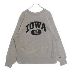 CHAMPION (チャンピオン) 80S VINTAGE ヴィンテージ リバースウィーブ トリコタグ後期 アイオワ 二段プリント ナンバリング42 USA製 スウェットトレーナー