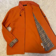 【極美品/M】BURBERRY BLACK LABEL バーバリー ブラックレーベル フリースジャケット ボアジャケット ハーフコート ライトアウター ブルゾン ジップコート ジップアップ フード収納付き ワンポイント刺繍ロゴ ノバチェック ノバ 三陽商会