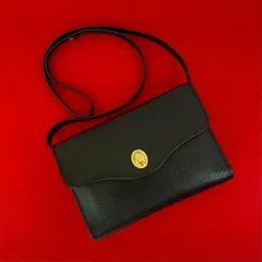 極 美品 Christian Dior クリスチャンディオール ヴィンテージ CD ロゴ 金具 レザー 本革 ミニ ショルダーバッグ ブラック 黒 29132