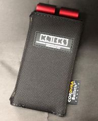 BA-100LDX KNICKS ニックス　コーデュラバリスティック生地レベルホルダー(アルミ金具背台補強タイプ)  アルミ　レッド