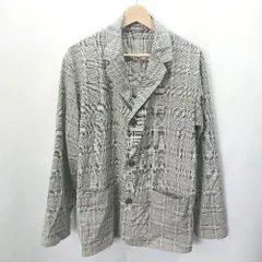 ◇ GLOBAL WORK グローバルワーク チェック柄 薄手 カジュアル 長袖 ジャケット サイズL グレー系 レディース E  【1406050064112】