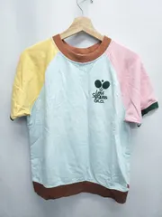 ◇ ⊂ Levi's リーバイス 半袖 Tシャツ カットソー サイズS ライトブルー系 マルチ レディース E  【1507230002402】