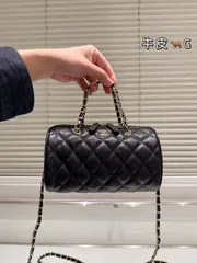 【今日特価】Chanel 25P ボウリングバッグ 白金 ライチェル レザー-MM輸入