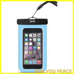【在庫処分】JOTO 防水ケース IPX8認定 携帯電話用ドライバッグ 最大7.0”スマホに対応可能 適用端末：iPhone 14 13 Mini Pro Max・iPhone 12・11・XS・XR・8・Android -ブルー