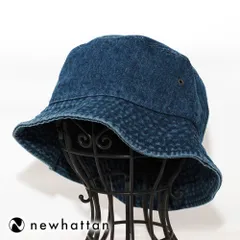 バケットハット 帽子 ニューハッタン newhattan 1530 Cotton Denim Bucket Hats デニム ダークブルー 1530-Z-DB_DENIM L/XLサイズ USA NYC