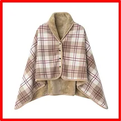 【匿名配送】ブラウン_Medium Lilyan ひざ掛け 膝掛け ひざかけ 4wayブランケット 着る毛布 大判 厚手 暖かい 軽量 おしゃれ ハーフケット 