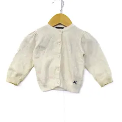 ポールスミス カーディガン トップス 長袖 コットンニット ベビー 女の子用 1aサイズ 白×ピンク Paul Smith 【中古】