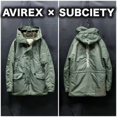 AVIREX × SUBCIETY N-3B フライトジャケット バック刺繍 スリムフィット M 上野商会 コラボ 別注 アビレックス サブサエティ y2k サイバーパンク