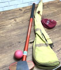 5196 【セット】ASICS GOODSHOT Weight BALANCE MODEL II グラウンドゴルフクラブ ケース付き ボール付属 アシックス 高品質