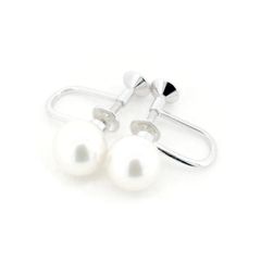 ミキモト パール イヤリング 8.4ミリ K18WG(18金 ホワイトゴールド) 質屋出品