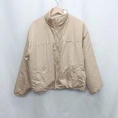 ■ ⊇ INGNI イング ハイネック ジップアップ 長袖 ボアブルゾン サイズM ホワイト ライトブラウン レディース E  【1410290025833】