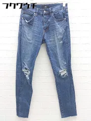 ◇ AZUL BY MOUSSY アズールバイマウジー ダメージ加工 ジーンズ デニム パンツ サイズS インディゴ レディース 【中古】 【1002802345357】