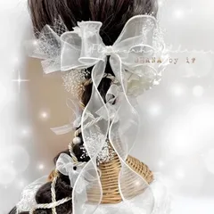 袴　振袖　髪飾り　卒業式　成人式　入学式　入園　ヘッドドレス　ウェディング　結婚式　和装　色打掛　白無垢　ラブリー #20230603