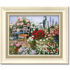 額装込】「フラワー カフェ イン パリ III」アートパネル - メルカリ